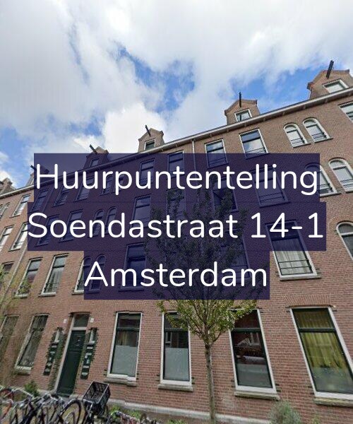 Foto gevel Huurpuntentelling voor Soendastraat 14-1, Amsterdam