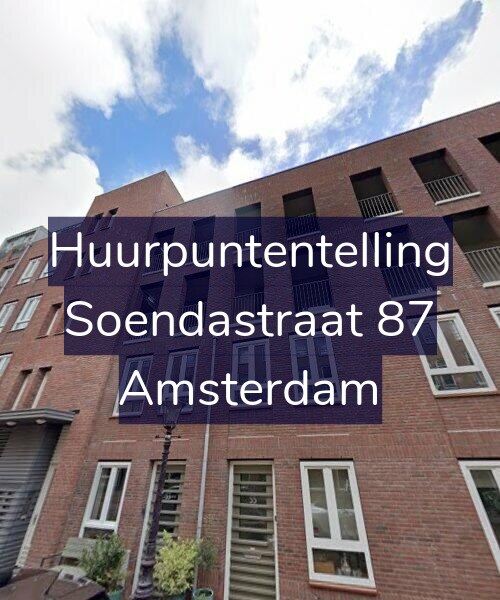 Foto gevel Huurpuntentelling voor Soendastraat 87, Amsterdam