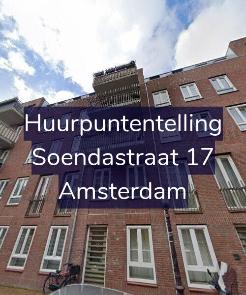 Foto gevel Huurpuntentelling voor Soendastraat 17, Amsterdam