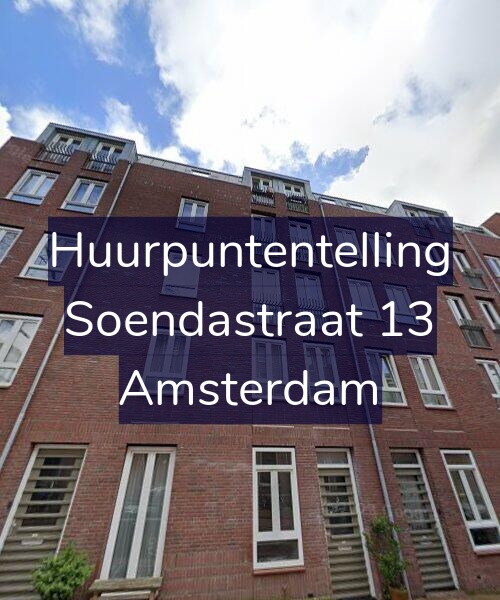 Foto gevel Huurpuntentelling voor Soendastraat 13, Amsterdam