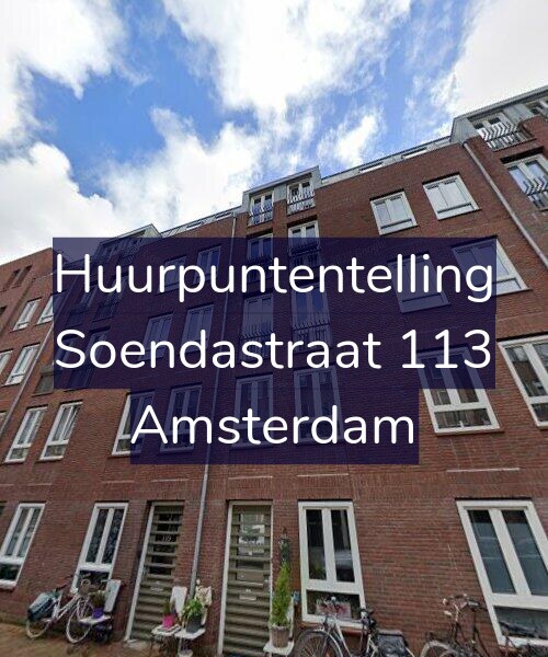 Foto gevel Huurpuntentelling voor Soendastraat 113, Amsterdam