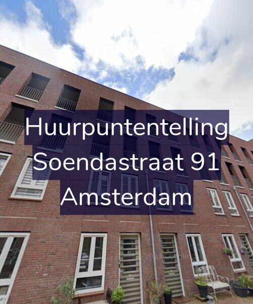 Foto gevel Huurpuntentelling voor Soendastraat 91, Amsterdam
