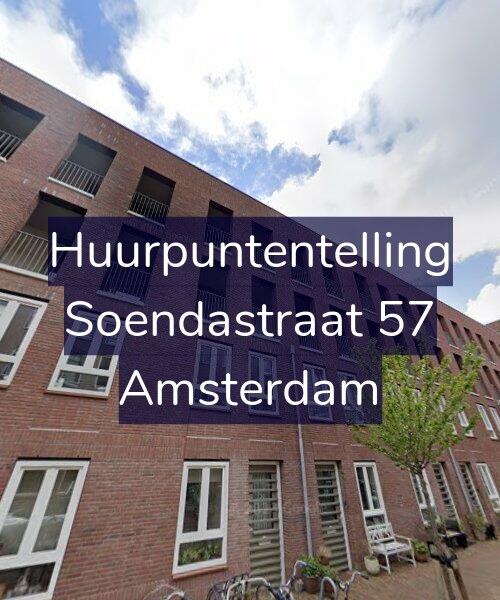 Foto gevel Huurpuntentelling voor Soendastraat 57, Amsterdam