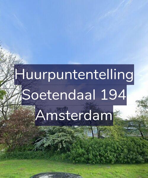 Foto gevel Huurpuntentelling voor Soetendaal 194, Amsterdam