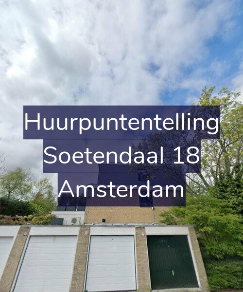Foto gevel Huurpuntentelling voor Soetendaal 18, Amsterdam