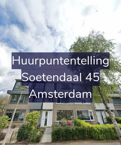 Foto gevel Huurpuntentelling voor Soetendaal 45, Amsterdam