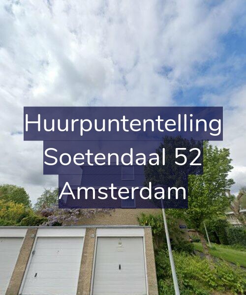 Foto gevel Huurpuntentelling voor Soetendaal 52, Amsterdam