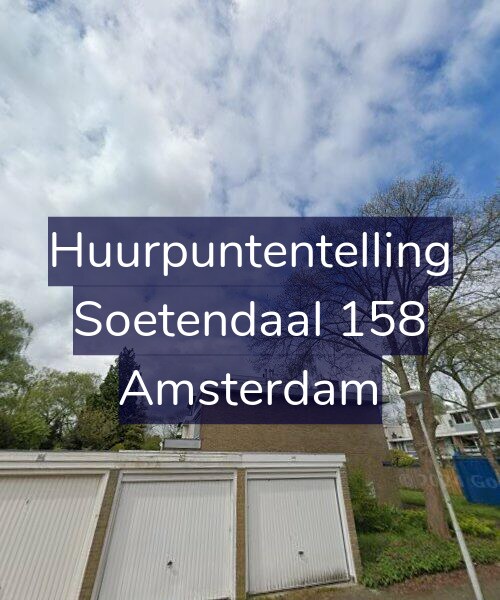 Foto gevel Huurpuntentelling voor Soetendaal 158, Amsterdam