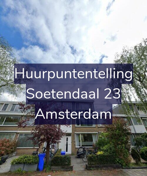 Foto gevel Huurpuntentelling voor Soetendaal 23, Amsterdam