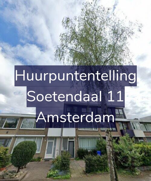 Foto gevel Huurpuntentelling voor Soetendaal 11, Amsterdam