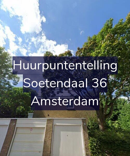 Foto gevel Huurpuntentelling voor Soetendaal 36, Amsterdam