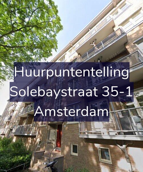 Foto gevel Huurpuntentelling voor Solebaystraat 35-1, Amsterdam