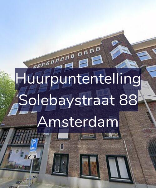 Foto gevel Huurpuntentelling voor Solebaystraat 88, Amsterdam