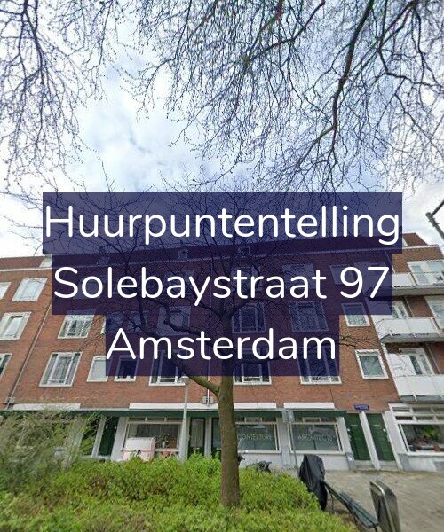 Foto gevel Huurpuntentelling voor Solebaystraat 97, Amsterdam