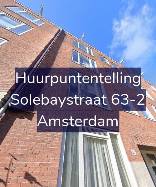 Foto gevel Huurpuntentelling voor Solebaystraat 63-2, Amsterdam