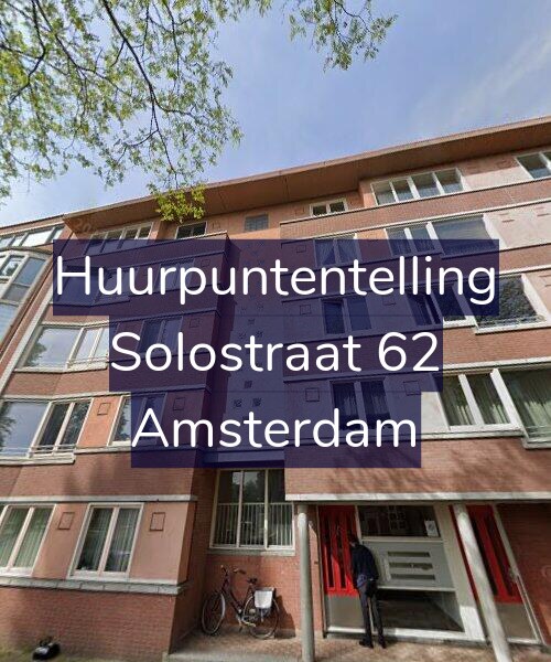 Foto gevel Huurpuntentelling voor Solostraat 62, Amsterdam