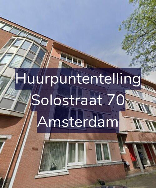 Foto gevel Huurpuntentelling voor Solostraat 70, Amsterdam