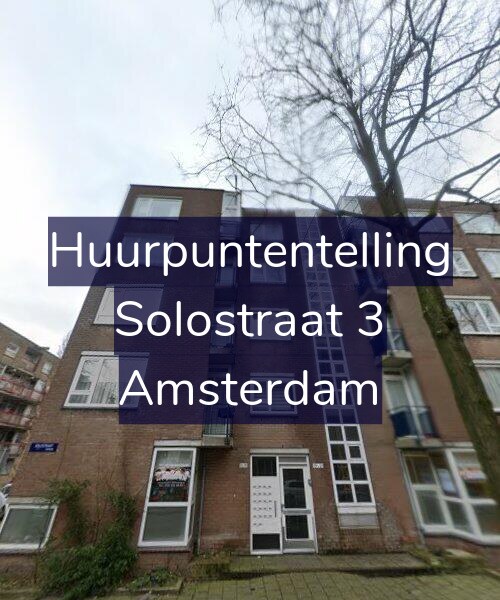 Foto gevel Huurpuntentelling voor Solostraat 3, Amsterdam