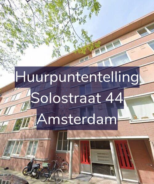 Foto gevel Huurpuntentelling voor Solostraat 44, Amsterdam