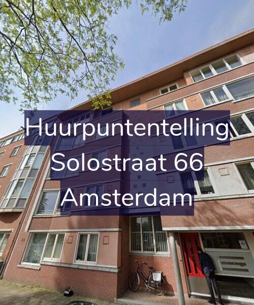 Foto gevel Huurpuntentelling voor Solostraat 66, Amsterdam