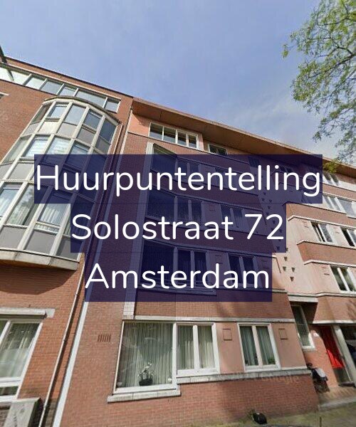 Foto gevel Huurpuntentelling voor Solostraat 72, Amsterdam