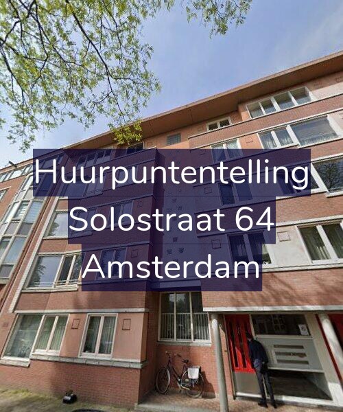 Foto gevel Huurpuntentelling voor Solostraat 64, Amsterdam