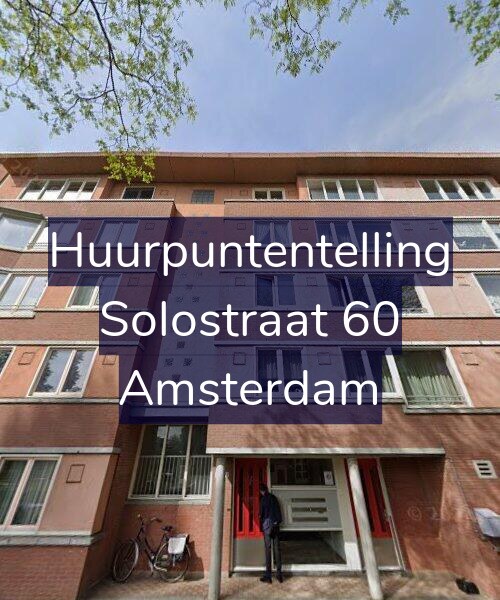 Foto gevel Huurpuntentelling voor Solostraat 60, Amsterdam