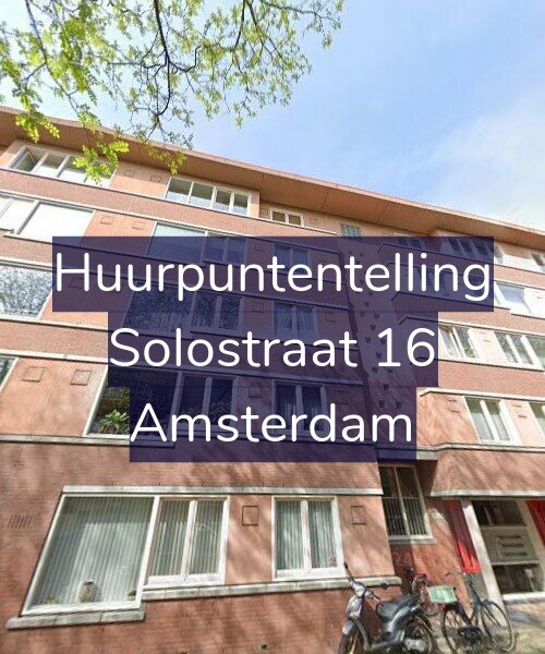 Foto gevel Huurpuntentelling voor Solostraat 16, Amsterdam