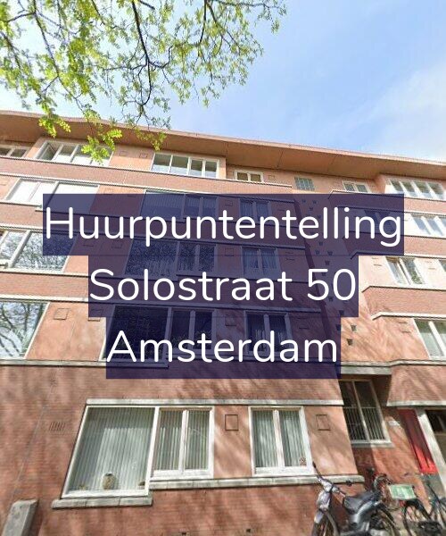 Foto gevel Huurpuntentelling voor Solostraat 50, Amsterdam