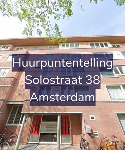 Foto gevel Huurpuntentelling voor Solostraat 38, Amsterdam