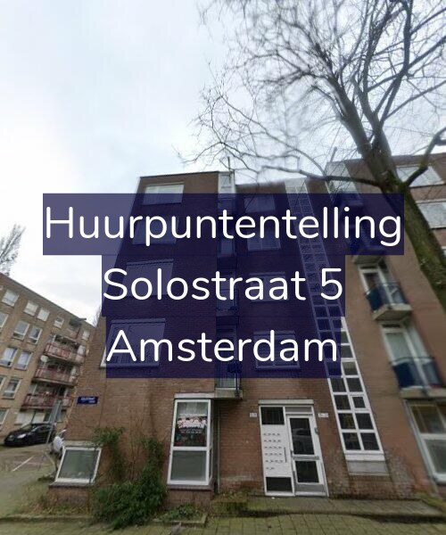 Foto gevel Huurpuntentelling voor Solostraat 5, Amsterdam