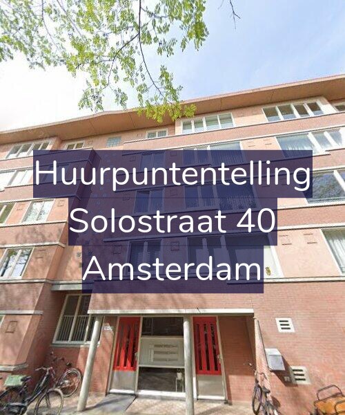 Foto gevel Huurpuntentelling voor Solostraat 40, Amsterdam