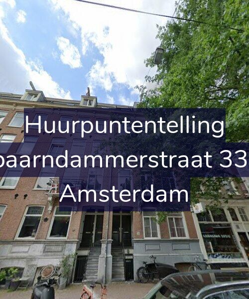 Foto gevel Huurpuntentelling voor Spaarndammerstraat 33-1, Amsterdam