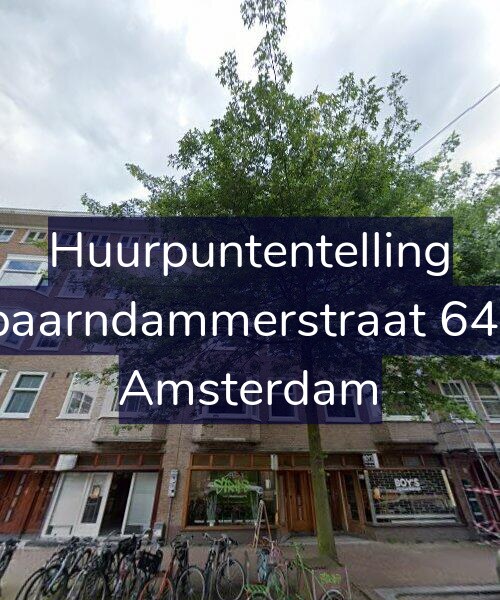 Foto gevel Huurpuntentelling voor Spaarndammerstraat 64-1, Amsterdam