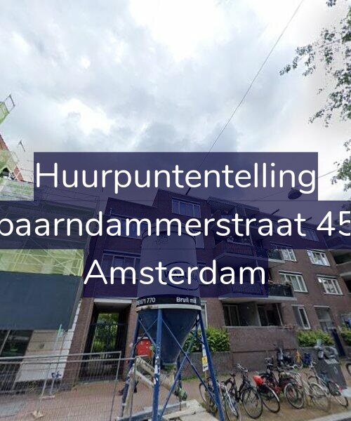 Foto gevel Huurpuntentelling voor Spaarndammerstraat 450, Amsterdam