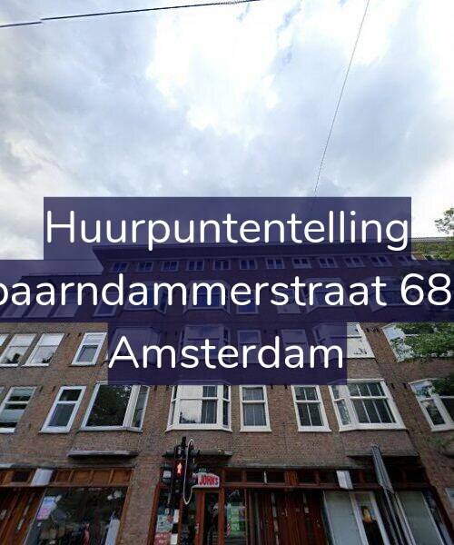 Foto gevel Huurpuntentelling voor Spaarndammerstraat 68-3, Amsterdam
