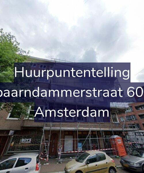 Foto gevel Huurpuntentelling voor Spaarndammerstraat 60-1, Amsterdam