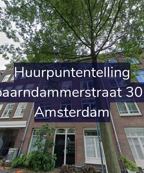 Foto gevel Huurpuntentelling voor Spaarndammerstraat 30-G, Amsterdam