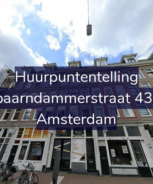 Foto gevel Huurpuntentelling voor Spaarndammerstraat 43-1, Amsterdam
