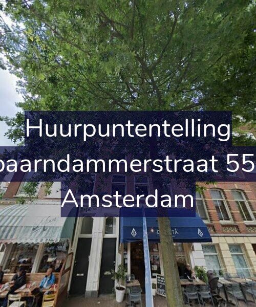 Foto gevel Huurpuntentelling voor Spaarndammerstraat 55-4, Amsterdam