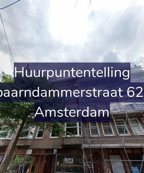 Foto gevel Huurpuntentelling voor Spaarndammerstraat 62-3, Amsterdam