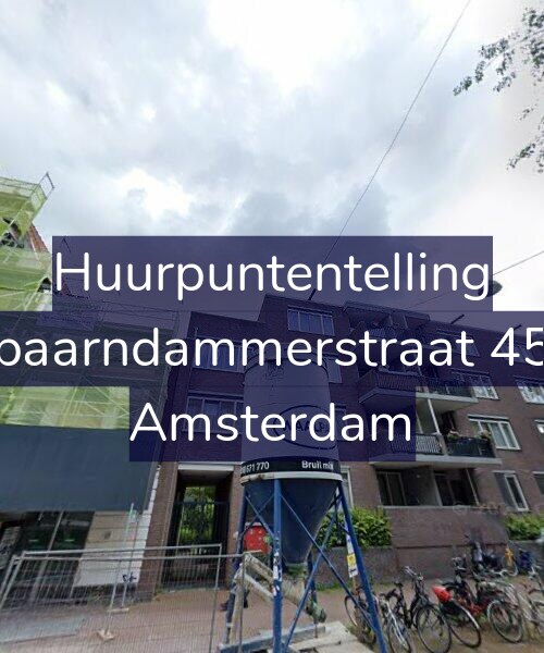 Foto gevel Huurpuntentelling voor Spaarndammerstraat 452, Amsterdam