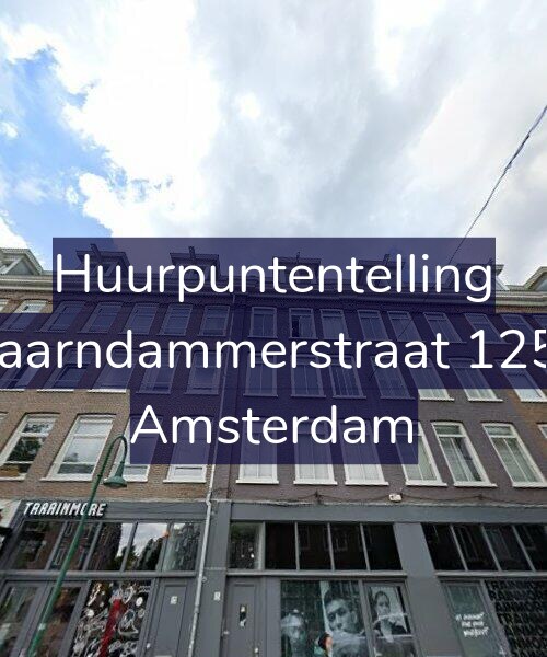 Foto gevel Huurpuntentelling voor Spaarndammerstraat 125-2, Amsterdam