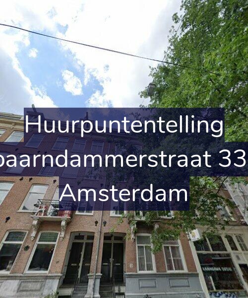 Foto gevel Huurpuntentelling voor Spaarndammerstraat 33-3, Amsterdam