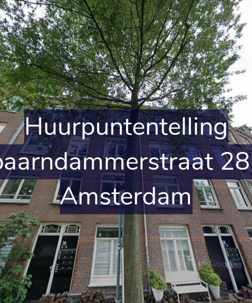 Foto gevel Huurpuntentelling voor Spaarndammerstraat 28-A, Amsterdam