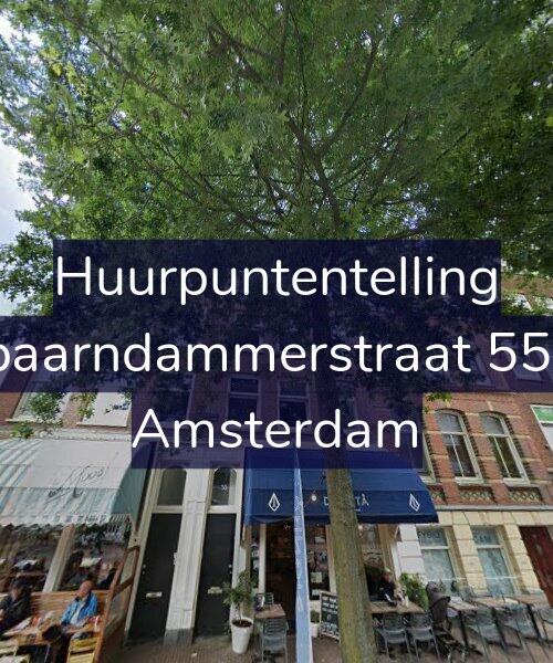 Foto gevel Huurpuntentelling voor Spaarndammerstraat 55-1, Amsterdam