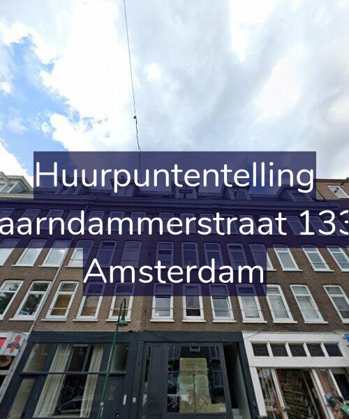 Foto gevel Huurpuntentelling voor Spaarndammerstraat 133-2, Amsterdam