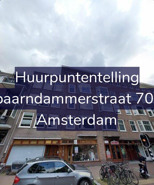 Foto gevel Huurpuntentelling voor Spaarndammerstraat 70-1, Amsterdam