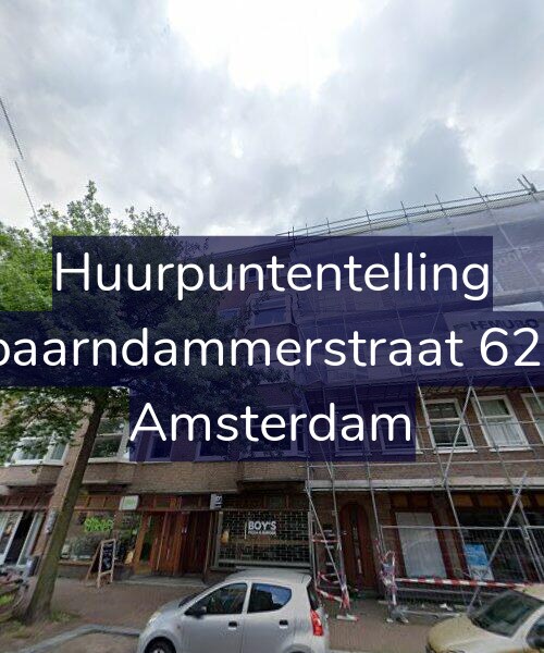 Foto gevel Huurpuntentelling voor Spaarndammerstraat 62-1, Amsterdam