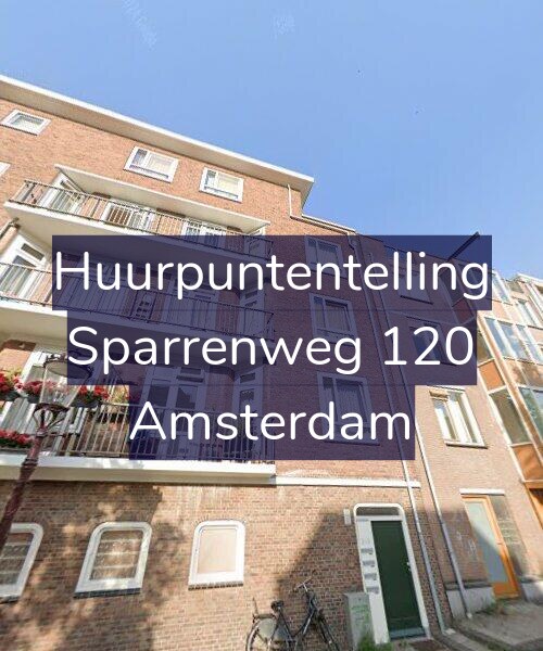 Foto gevel Huurpuntentelling voor Sparrenweg 120, Amsterdam